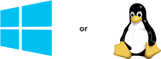 Windows ou Linux. À vous de choisir. Windows ou Linux. À vous de choisir.